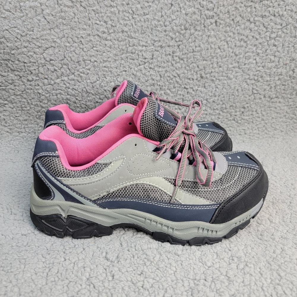 Brahma Womens Sarah St Steel‎ Toe Work Shoe Size 8.5 Leather Safety